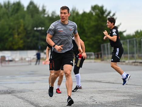 Раскатка «Авангарда» перед матчем с «Сибирью»