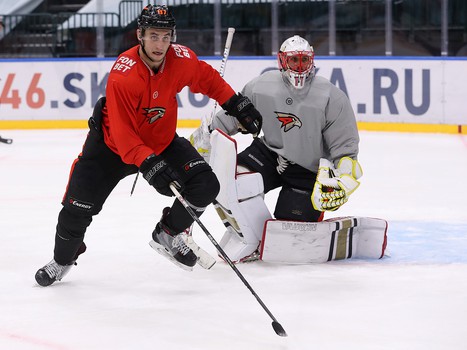 Тренировка «Авангарда» перед стартом турнира в Санкт-Петербурге
