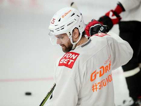 Тренировка «Авангарда» перед четвёртым матчем серии с «Автомобилистом»