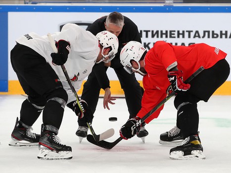 Раскатка «Авангарда» перед выездным матчем с «Нефтехимиком»