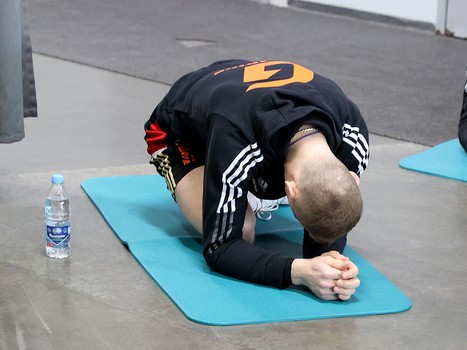 Тренировка «Авангарда» перед вторым матчем серии с «Ак Барсом»