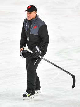 Тренировка "Авангарда" на льду "Арены Омск"