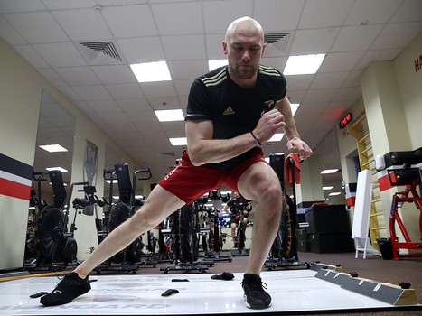 Раскатка «Авангарда» перед матчем с «Автомобилистом»