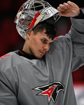 Тренировка «Авангарда» перед матчем с «Нефтехимиком»