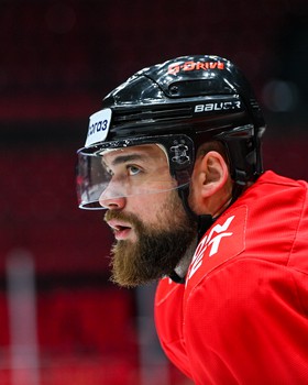 Раскатка «Авангарда» перед матчем против СКА