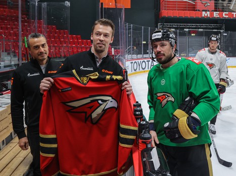 Даниил Квят на тренировке «Авангарда»