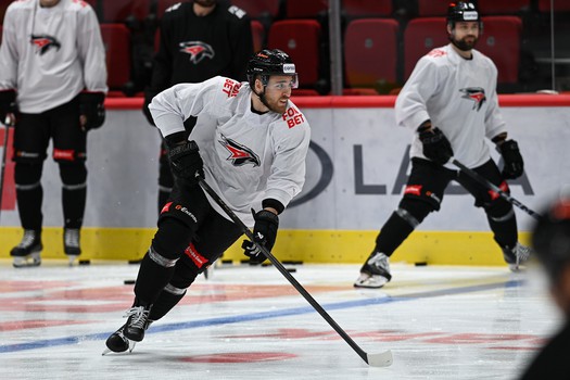 Раскатка «Авангарда» перед матчем с «Металлургом»