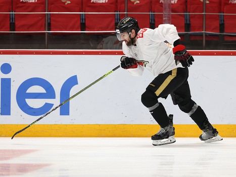 Раскатка «Авангарда» перед матчем с «Автомобилистом»