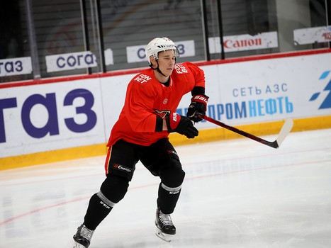 Тренировка «Авангарда» перед вылетом в Череповец