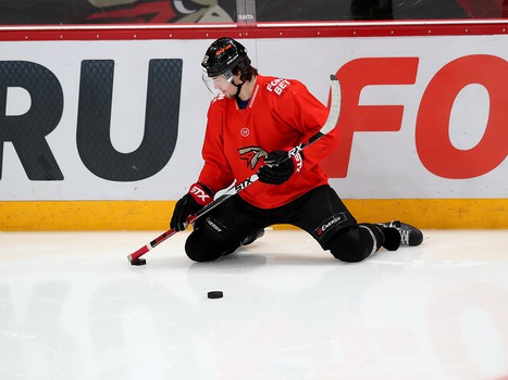 Раскатка «Авангарда» перед матчем с «Металлургом»