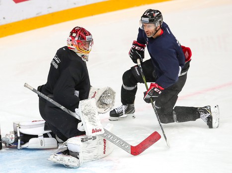 Раскатка «Авангарда» перед матчем с ХК «Сочи»