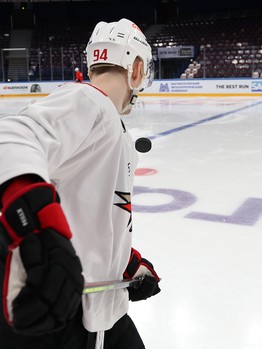 Тренировка «Авангарда» перед четвёртым матчем серии с «Металлургом»