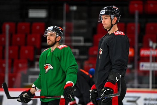 Раскатка «Авангарда» перед матчем с «Барысом»