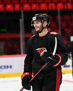 Раскатка «Авангарда» перед матчем с «Барысом»