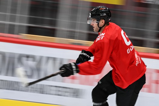 Раскатка «Авангарда» перед матчем с минским «Динамо»