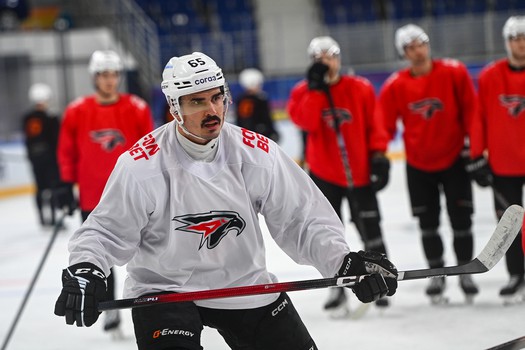 Тренировка «Авангарда» перед матчем в Тольятти