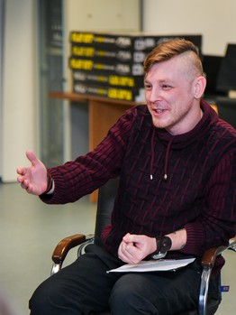 Илья Зубов и Николай Лемтюгов на диалоговой площадке "Мысли вслух"