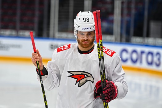 Раскатка «Авангарда» перед матчем в Магнитогорске