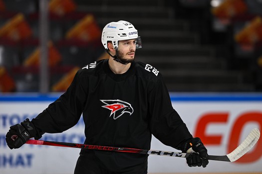 Раскатка «Авангарда» перед матчем в Магнитогорске