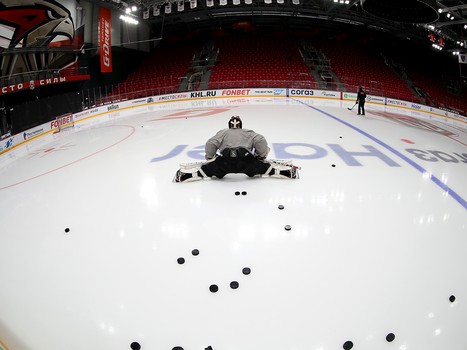 Открытая тренировка «Авангарда» перед домашними матчами финала Кубка Гагарина