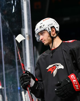 Раскатка «Авангарда» перед матчем в Казани