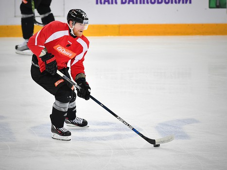 Раскатка "Авангарда" перед матчем с "Локомотивом"