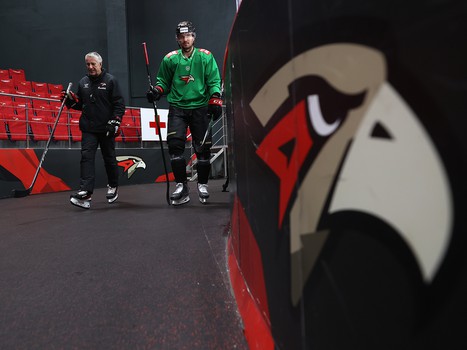 Раскатка «Авангарда» перед матчем с «Локомотивом»