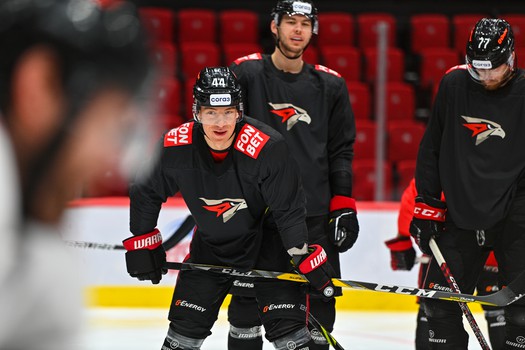 Раскатка «Авангарда» перед матчем с ХК «Сочи»