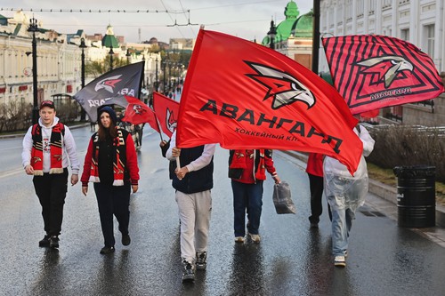 Фан-зона «Авангарда» на Пешеходном Любинском