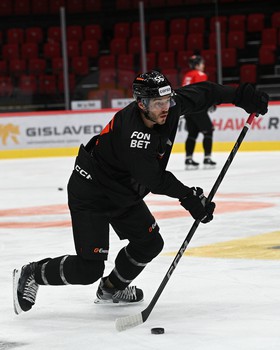 Тренировка «Авангарда» перед матчем с «Адмиралом»