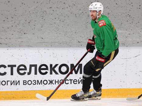 Раскатка «Авангарда» перед матчем в Челябинске