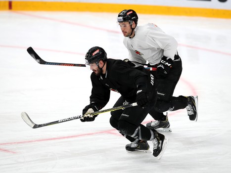 Раскатка «Авангарда» перед матчем с «Автомобилистом»