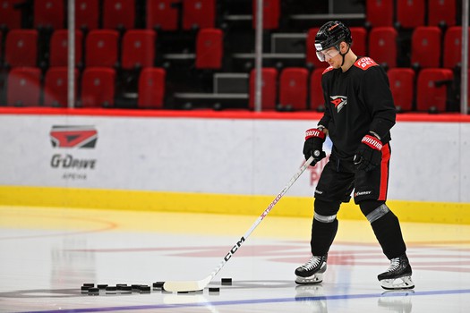 Раскатка «Авангарда» перед вторым матчем серии с «Локомотивом»