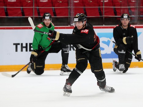 Раскатка «Авангарда» перед матчем с «Амуром»