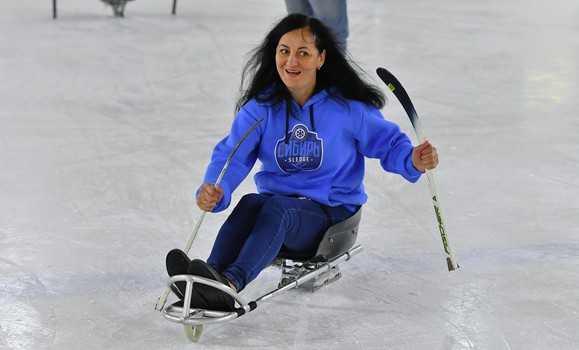 Турнир по следж-хоккею в Омске, день 2