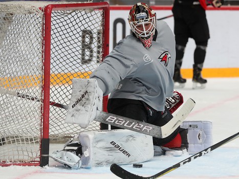 Раскатка «Авангарда» перед матчем со «Спартаком»