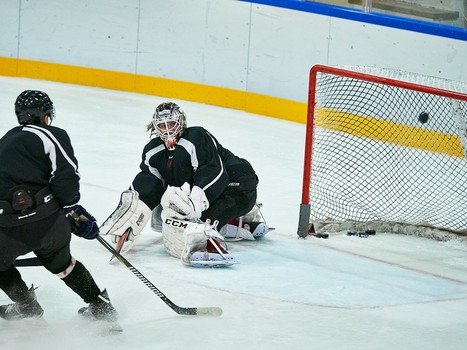 Последняя тренировка "Авангарда" на сборе в Финляндии