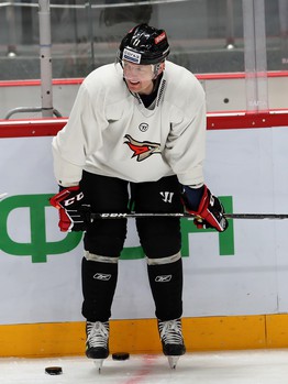 Раскатка «Авангарда» перед матчем с «Витязем»