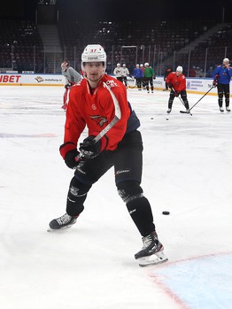 Тренировка «Авангарда» перед четвёртым матчем серии с «Металлургом»