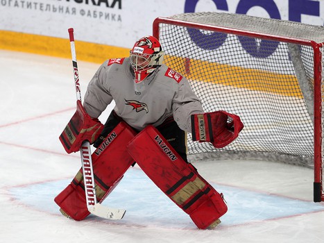 Тренировка «Авангарда» перед первым матчем серии в Магнитогорске