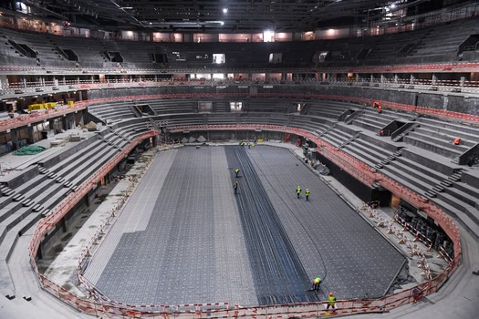 Александр Крылов посетил строительство «Арены Омск»