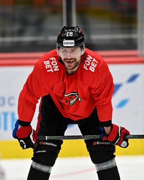 Тренировка «Авангарда» в Омске