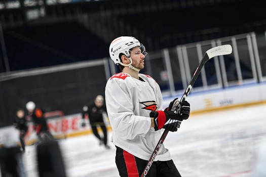 Раскатка «Авангарда» перед третьим матчем серии с «Сибирью» в Новосибирске