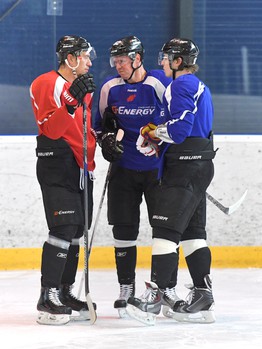 Тренировка перед игрой с "Медвешчаком"