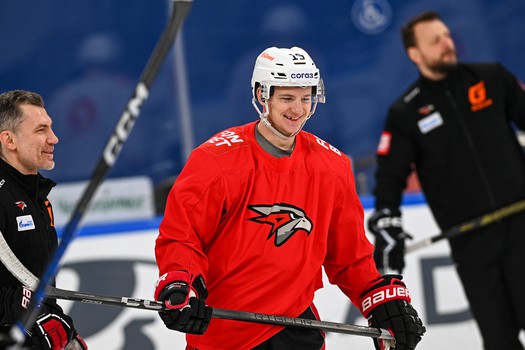 Раскатка «Авангарда» перед третьим матчем серии с «Ладой»