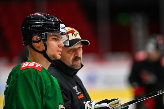 Тренировка «Авангарда» перед матчем с «Адмиралом»