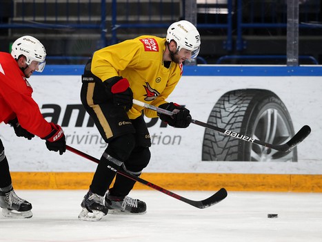 Тренировка «Авангарда» перед вторым матчем серии в Магнитогорске