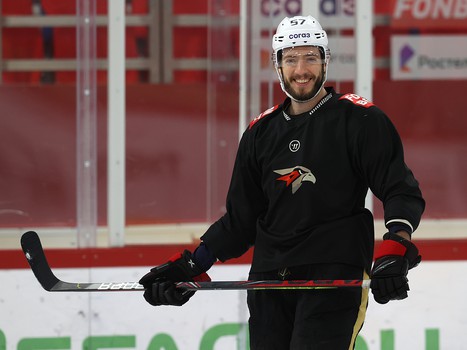 Раскатка «Авангарда» перед матчем в Екатеринбурге