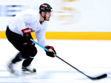 Раскатка «Авангарда» перед матчем с рижским «Динамо»