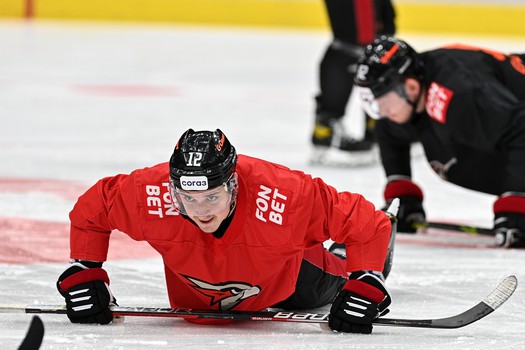 Раскатка «Авангарда» перед матчем с «Локомотивом»